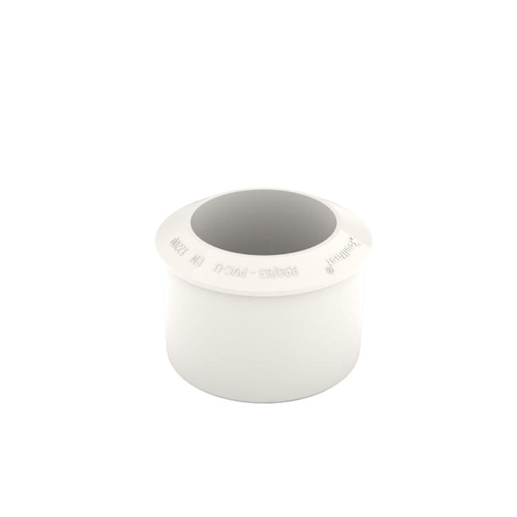 Redukcja rury spustowej BRYZA PVC 110/90 mm biała (RAL 9010) | Plastikowy system rynnowy BRYZA PVC
