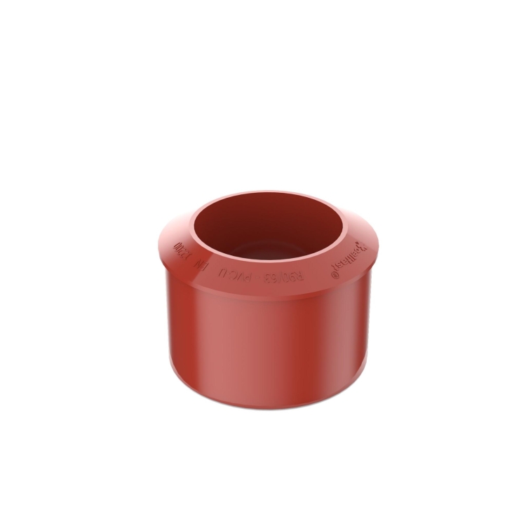 BRYZA PVC redukčný adaptér 110/90 mm červený