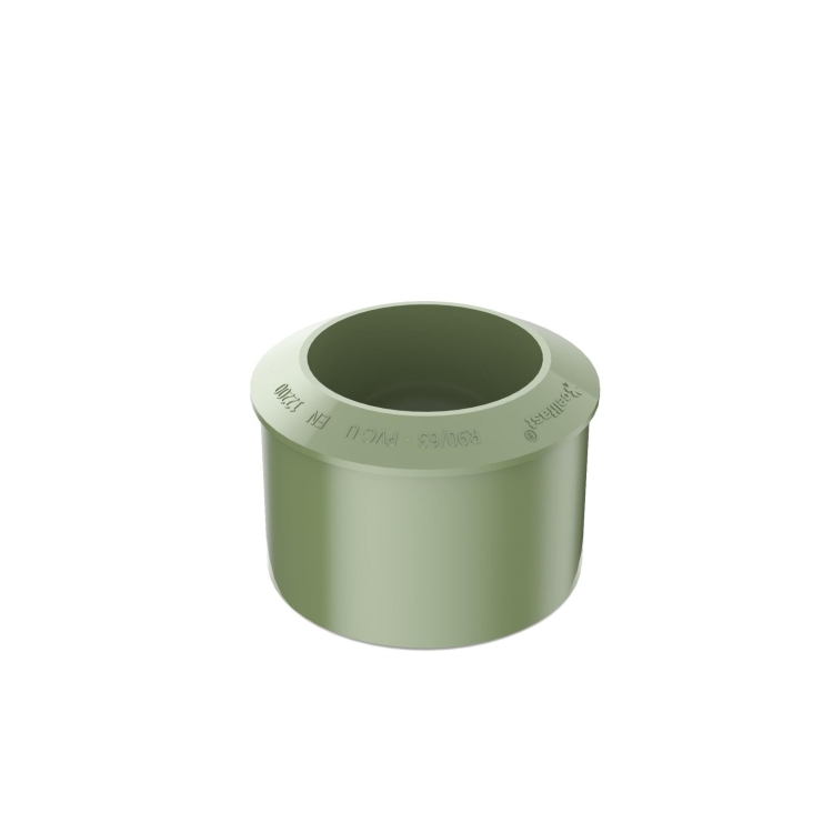 Redukcja rury spustowej BRYZA PVC 110/90 mm zielona (RAL 6020) | Plastikowy system rynnowy BRYZA PVC