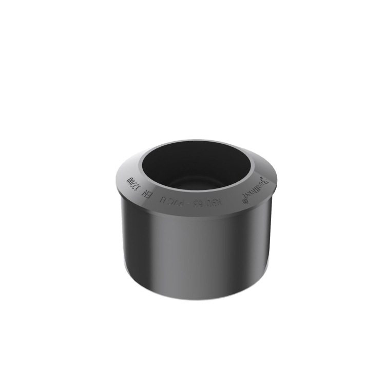 Redukcja rury spustowej BRYZA PVC 110/90 mm czarna (RAL 9005) | Plastikowy system rynnowy BRYZA PVC