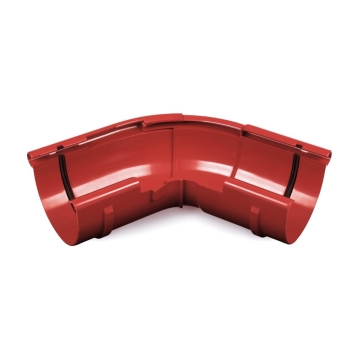 Narożnik zewnętrzny regulowany BRYZA PVC 120° – 145° 100 mm czerwony (RAL 3011) | Plastikowy system rynnowy BRYZA PVC