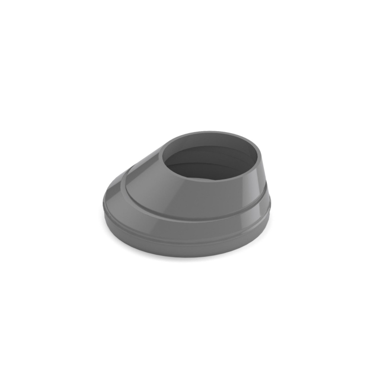 BRYZA PVC Anschluss des Abflussrohres mit Reduktion 110/63 mm Graphit