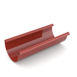 BRYZA PVC strešný žľab 125 mm 3 m červený