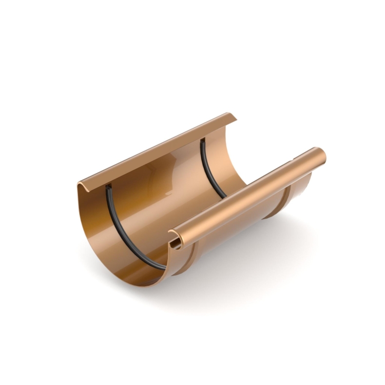 BRYZA PVC Rinnenverbindung 125 mm miedź | Plastový okapový systém BRYZA PVC