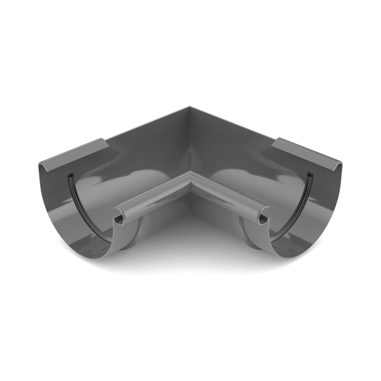 BRYZA PVC Narożnik wewnętrzny 125 mm grafit | Plastový okapový systém BRYZA PVC
