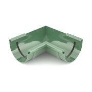 BRYZA PVC Vnútorný roh 125 mm zelený | Plastový okapový systém BRYZA PVC