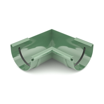 Narożnik wewnętrzny BRYZA PVC 90° 125 mm zielony (RAL 6020) | Plastikowy system rynnowy BRYZA PVC