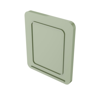 BRYZA PVC opravná sada –zásuvka čističe* 110 mm zelená (RAL 6020) | Plastový okapový systém BRYZA PVC