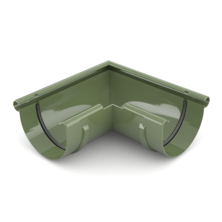 BRYZA PVC Külső szeglet 125 mm Zöld | Plastový okapový systém BRYZA PVC
