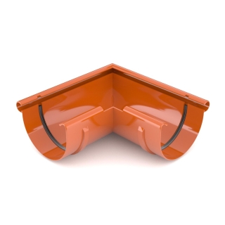 BRYZA PVC Vonkajší roh 125 mm tehlový | Plastový okapový systém BRYZA PVC