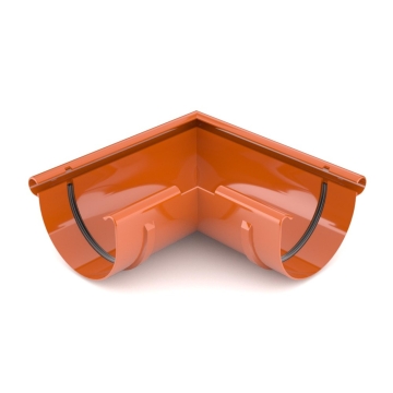 Narożnik zewnętrzny BRYZA PVC 90° 125 mm ceglasty (RAL 8004) | Plastikowy system rynnowy BRYZA PVC