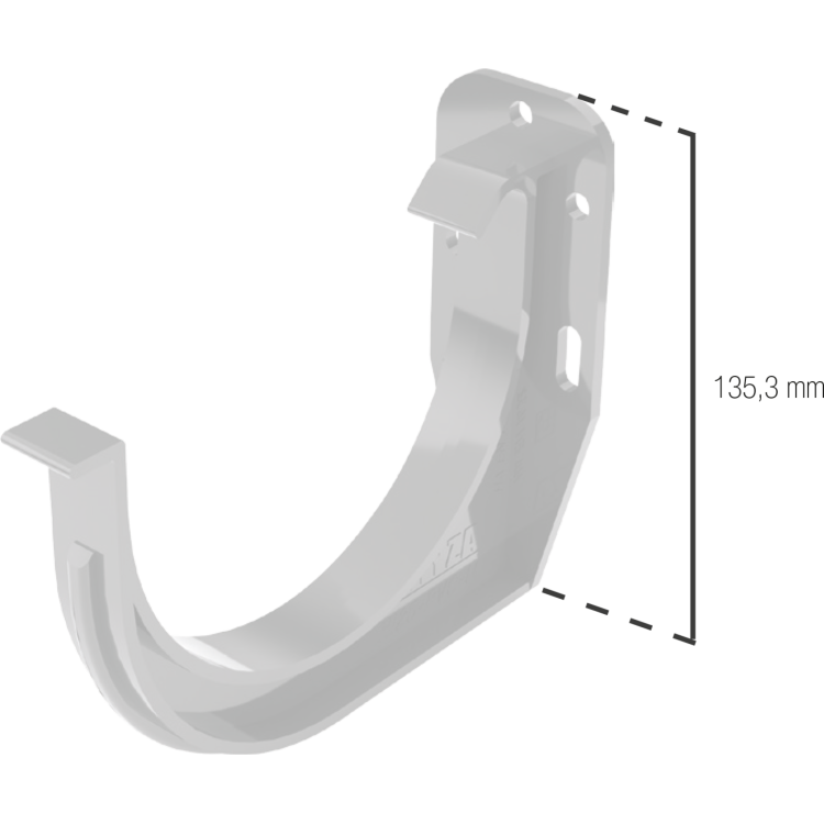 Žlab Bryza 125 mm černý