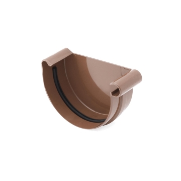 Denko rynny prawe BRYZA PVC 125 mm brązowe (RAL 8017) | Plastikowy system rynnowy BRYZA PVC