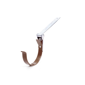 Hak rynnowy metalowy z przegubem BRYZA PVC 150 mm brązowy (RAL 8017) | Plastikowy system rynnowy BRYZA PVC