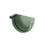 BRYZA PVC koncovka ľavá 125 mm zelená | Plastový okapový systém BRYZA PVC