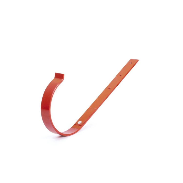BRYZA PVC Metal gutter bracket straight 75 mm brick | Plastový okapový systém BRYZA PVC