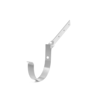 Hak rynnowy metalowy skręcony BRYZA PVC 75 mm biały (RAL 9010) | Plastikowy system rynnowy BRYZA PVC