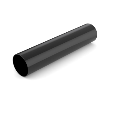 Rura spustowa BRYZA PVC 90 mm czarna (RAL 9005) długość 3 m | Plastikowy system rynnowy BRYZA PVC