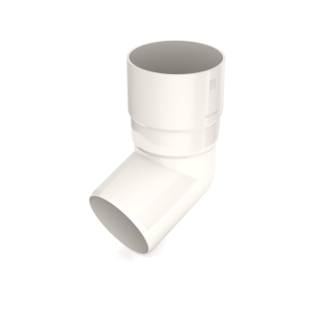 Kolano BRYZA PVC 67,5° 90 mm białe (RAL 9010) | Plastikowy system rynnowy BRYZA PVC