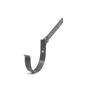 BRYZA PVC Fém ereszcsatornatartó hajlított 125 mm Grafit