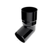 BRYZA PVC koleno 67,5°  90 mm černá (RAL 9005) | Plastový okapový systém BRYZA PVC