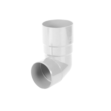 BRYZA PVC Kolano dowolny kąt 90 mm biel | Plastový okapový systém BRYZA PVC