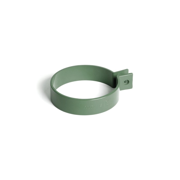 Obejma rury spustowej BRYZA PVC 90 mm zielona (RAL 6020) | Plastikowy system rynnowy BRYZA PVC