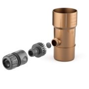 BRYZA PVC Odzyskiwacz wody deszczowej 90 mm miedź | Plastový okapový systém BRYZA PVC