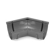 BRYZA PVC Vonkajší roh akýkoľvek uhol 125 mm grafit | Plastový okapový systém BRYZA PVC