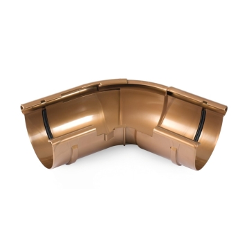 Narożnik zewnętrzny regulowany BRYZA PVC 120° – 145° 125 mm miedziany | Plastikowy system rynnowy BRYZA PVC