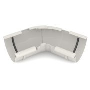 BRYZA PVC vnitřní nast. roh 120° –145°   125 mm bílá (RAL 9010) | Plastový okapový systém BRYZA PVC