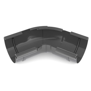 Narożnik wewnętrzny regulowany BRYZA PVC 120° – 145° 125 mm ceglasty (RAL 8004) | Plastikowy system rynnowy BRYZA PVC