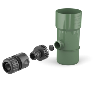 BRYZA PVC Regensammler 63 mm Grün