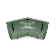 BRYZA PVC vnitřní nast. roh 120° –145°   75 mm zelená (RAL 6020) | Plastový okapový systém BRYZA PVC