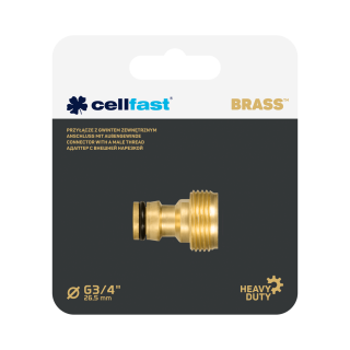 Connector with a male thread BRASS G3/4"