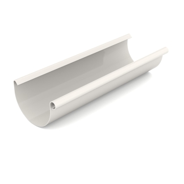 Rynna BRYZA PVC 100 mm biała (RAL 9010) długość 3 m | Plastikowy system rynnowy BRYZA PVC