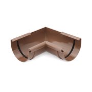 BRYZA PVC Narożnik wewnętrzny 100 mm brąz | Plastový okapový systém BRYZA PVC