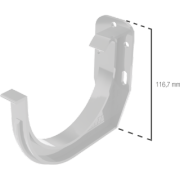 BRYZA PVC odkvapový záves 100 mm biely | Plastový okapový systém BRYZA PVC