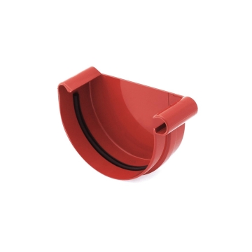 Denko rynny prawe BRYZA PVC 100 mm czerwone (RAL 3011) | Plastikowy system rynnowy BRYZA PVC