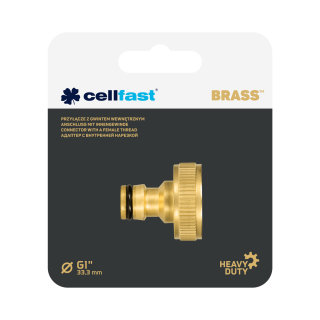 Belső menetes csatlakozó BRASS