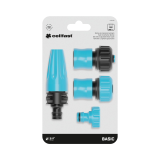 Adjustable hose nozzle set BASIC 3/4"