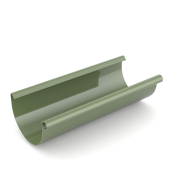 Rynna BRYZA PVC 75 mm zielona (RAL 6020), długość 3 m | Plastikowy system rynnowy BRYZA PVC