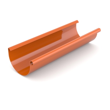 Rynna BRYZA PVC 75 mm ceglasta (RAL 8004), długość 3 m | Plastikowy system rynnowy BRYZA PVC