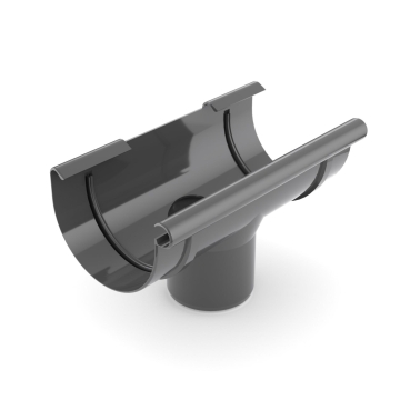 Lej spustowy BRYZA PVC 75/63 mm grafitowy (RAL 7021) | Plastikowy system rynnowy BRYZA PVC