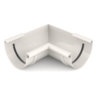 BRYZA PVC Belső szeglet 75 mm Fehér | Plastový okapový systém BRYZA PVC