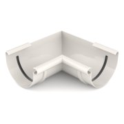 BRYZA PVC vnútorný roh 75 mm biely | Plastový okapový systém BRYZA PVC