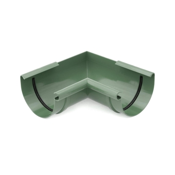 Narożnik wewnętrzny BRYZA PVC 90° 75 mm zielony (RAL 6020) | Plastikowy system rynnowy BRYZA PVC