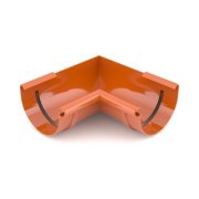 BRYZA PVC vnitřní roh 90°  75 mm cihlově červená (RAL 8004) | Plastový okapový systém BRYZA PVC