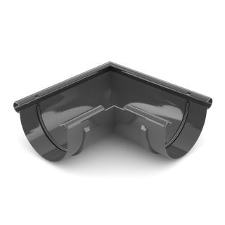 BRYZA PVC Narożnik zewnętrzny 75 mm grafit | Plastový okapový systém BRYZA PVC