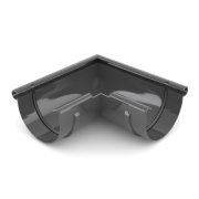 BRYZA PVC Narożnik zewnętrzny 75 mm grafit | Plastový okapový systém BRYZA PVC